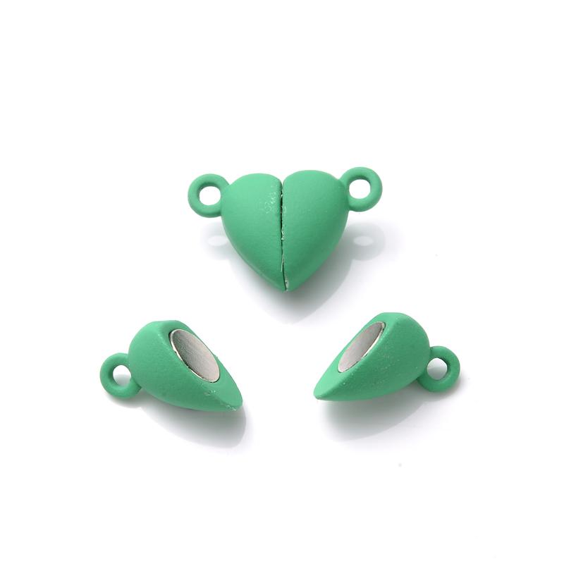 5pcs Colorful Heart Magnet Buckle Connector Clasp Magnetic Clasps for Bracelet Necklace DIY Accessory