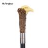 Yellow Resin Eagle Head Tree Root Walking Cane Fashion Decorative Steel Stick Gentleman Elegant Cosplay Cane Knob Crosier 94cm