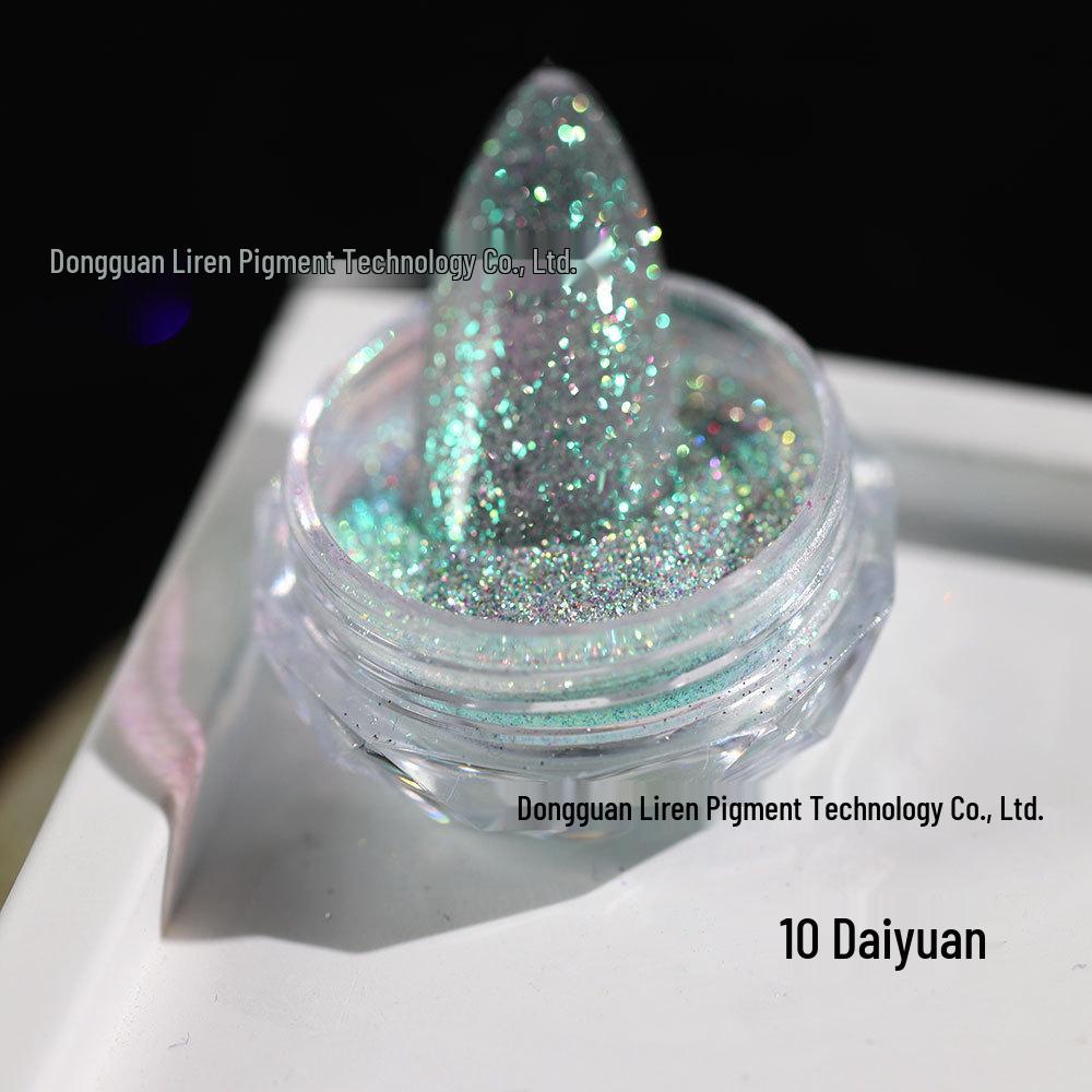Iridescent Opal & Crushed Diamond Nail Art Reflective Glitter Powder