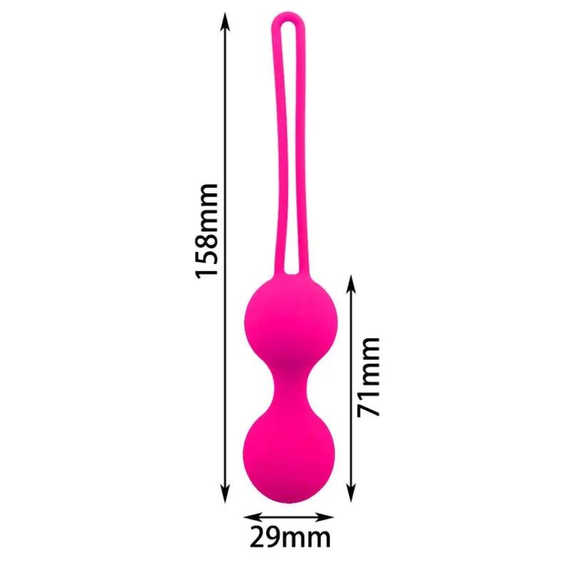 Silicone Vaginal Kegals Balls Sex Toys For Women Vagina Tighten Exercise Chinese Pelvic Floor Balls Anal Plug Muscle Trainer
