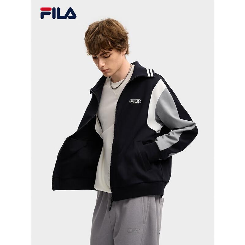 FILA Men s Knit Long-Sleeve Lapel Jacket XL