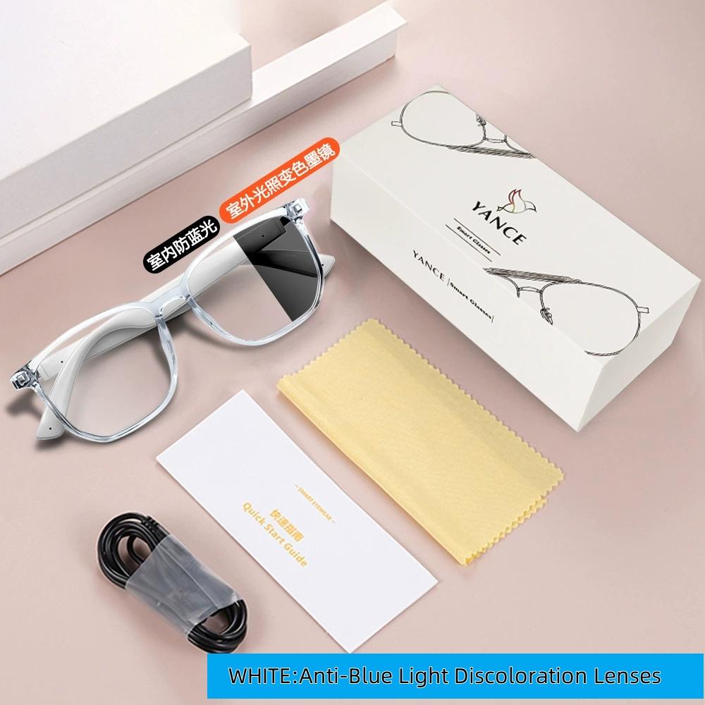 Smart Glasses Bluetooth Wireless Call Multifunktionale Anti-Blaulicht-Verfärbungsgläser Sonnenbrille zum Radfahren Bergsteigen