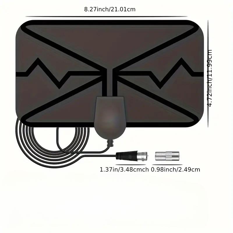 HD Antenna Digital Antenna Indoor Antenna Support 4K1080p With HDTV Cable Support UHF VHF View HDTV Channels