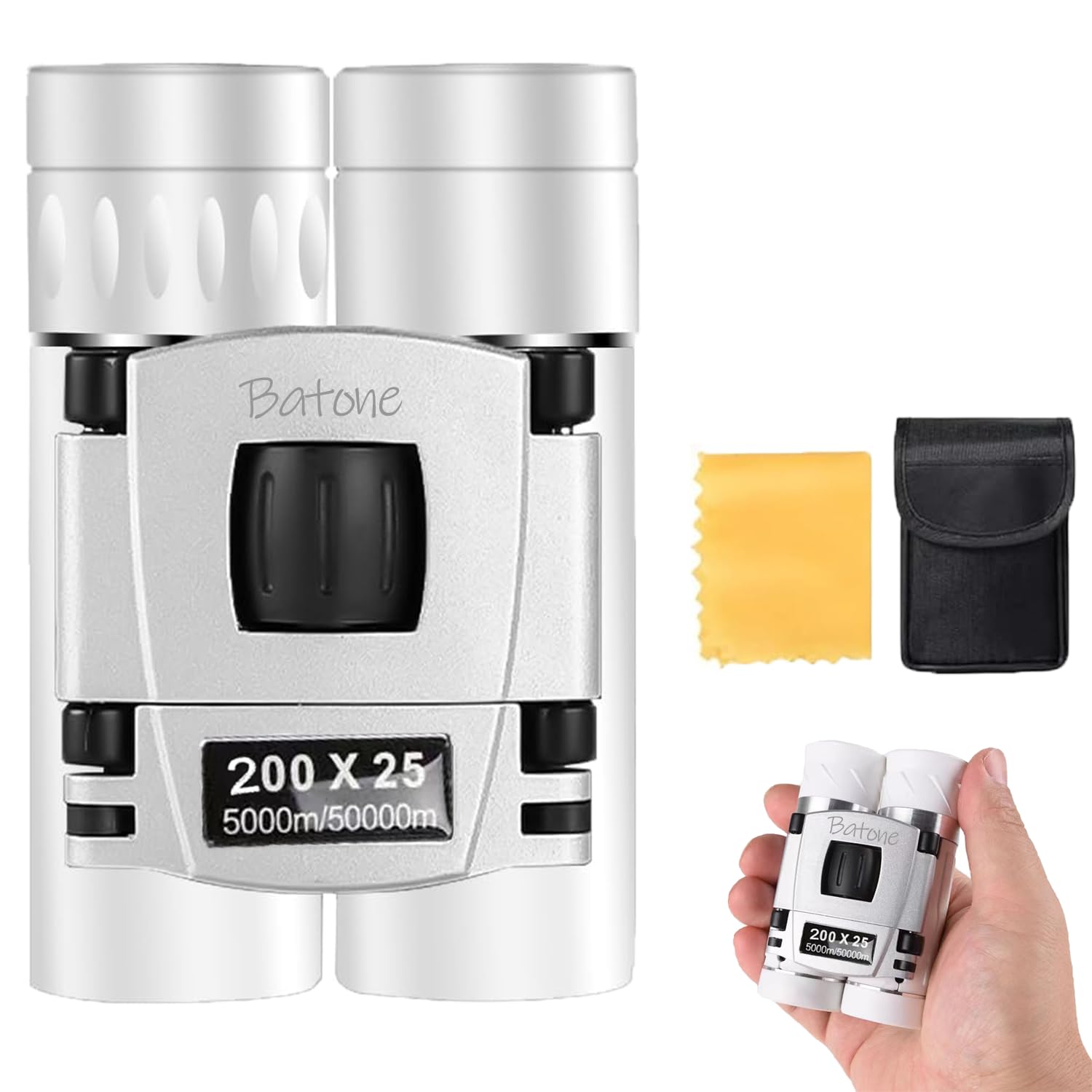 

Batone Binoculars for Live 20x Opera Theater Adjustable Concert Binoculars Ideal for Children and Perfect for Live and Japanese Instruction Manual білий