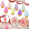 50Pcs Luminous Christmas Tree Ornament Plants Micro Landscape Figure Glowing Miniature Statue Potted Mini Garden Accessories