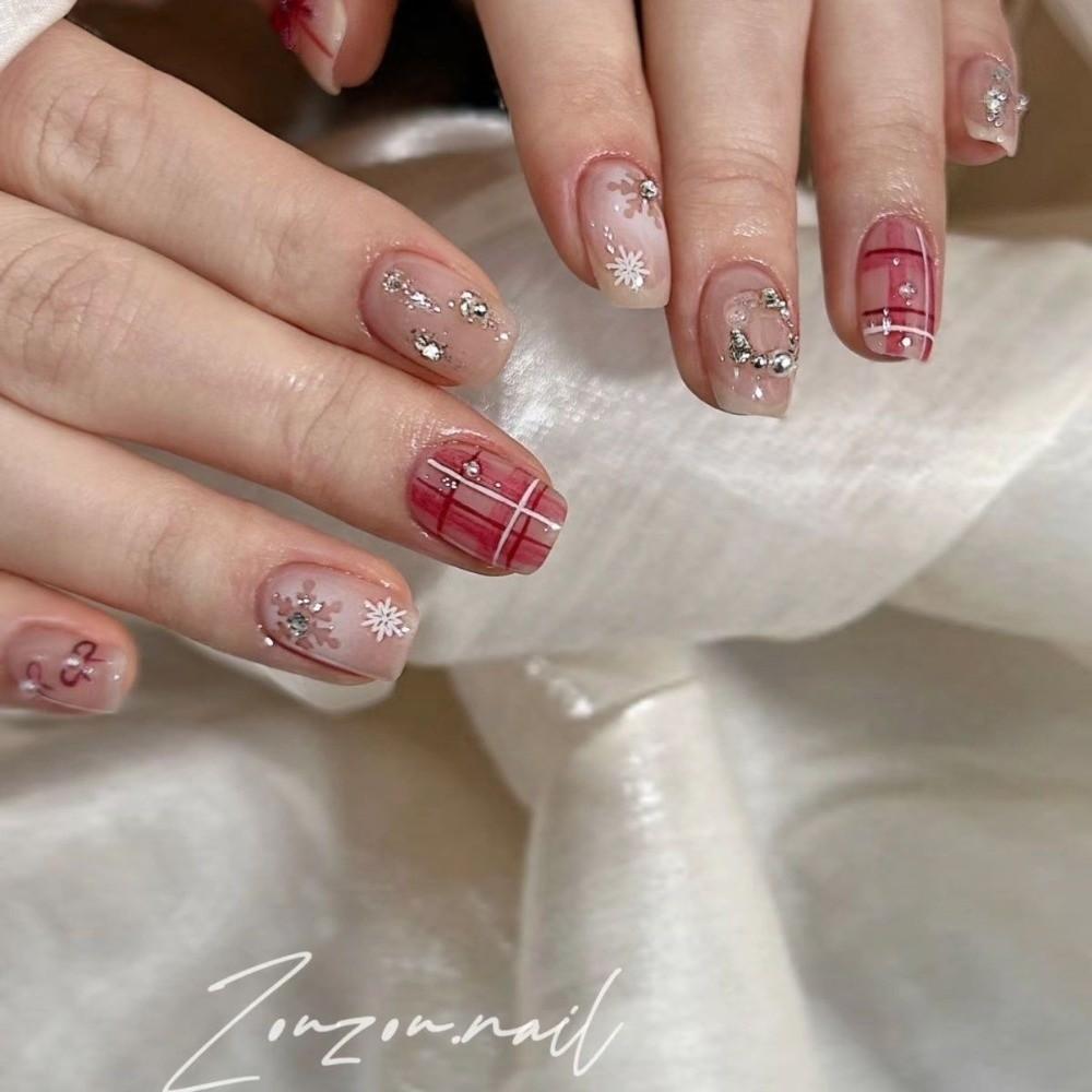 Wine Red Nail Accessories 3D Bowknot Bow Nail Accessories Nail Art Decorations Princess Series