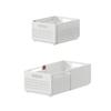 Kunststoff Klapp-Aufbewahrungsbox für den Haushalt - Zusammenklappbare Kiste Schreibtischhalter für Schreibwaren Make-up & Kleinkram Home Storage