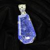 Natural Purple Tanzanite CERTIFIED 41.10 Ct Sterling Silver Fancy Gems Pendant MY.PD-169-NS