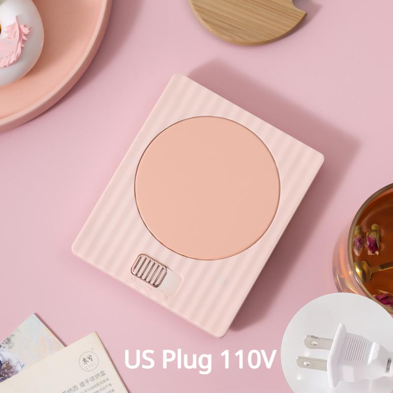 Portable Smart Coffee Mug Warmer Temperature Settings Electric Cup Warmer Heater Cup Thermostat Coaster  Magic Warmer 110V/220V