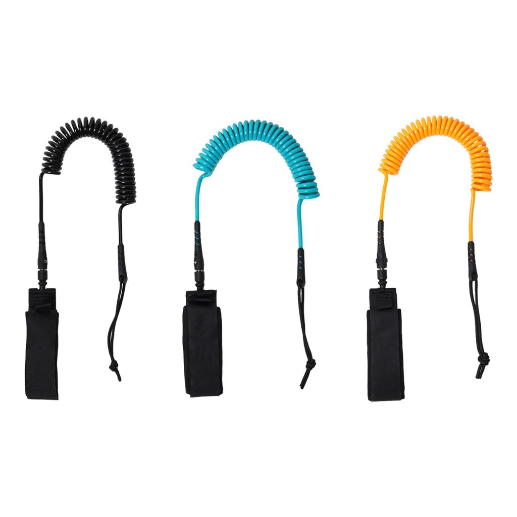 10FT 5.5 MM Paddle Board Leash Strong Cord Surfboard Foot Leash 360 Degree Rotating Design for Swivels Inflatable Longboard