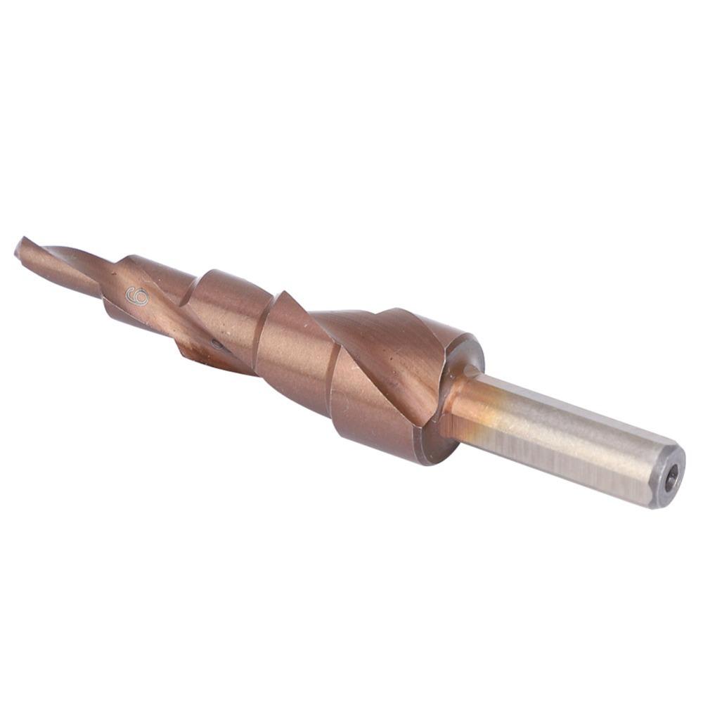 Cobalt Coating Step Drill Bit Triangular Shank Step Drill Bit Set Hole Opening Tool  Counterbore