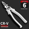 Electrician's Special 6-Inch Multi-Function Needle-Nose & Diagonal-Nose Pliers Set, Industrial Grade, Labor-Saving Design