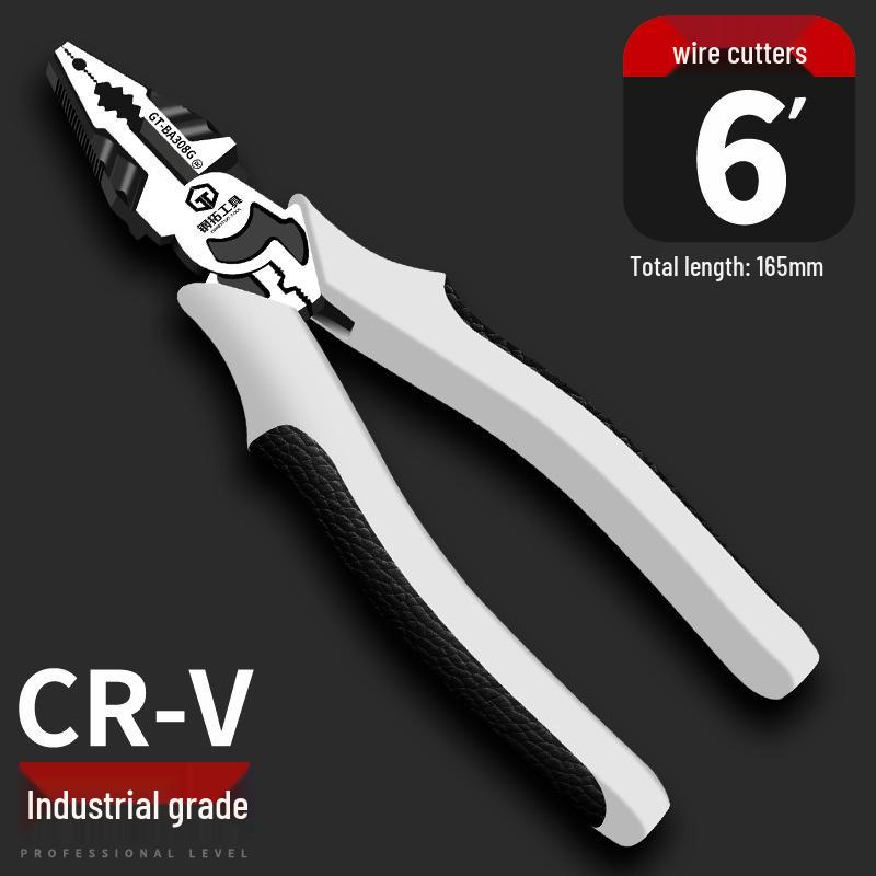 Electrician's Special 6-Inch Multi-Function Needle-Nose & Diagonal-Nose Pliers Set, Industrial Grade, Labor-Saving Design
