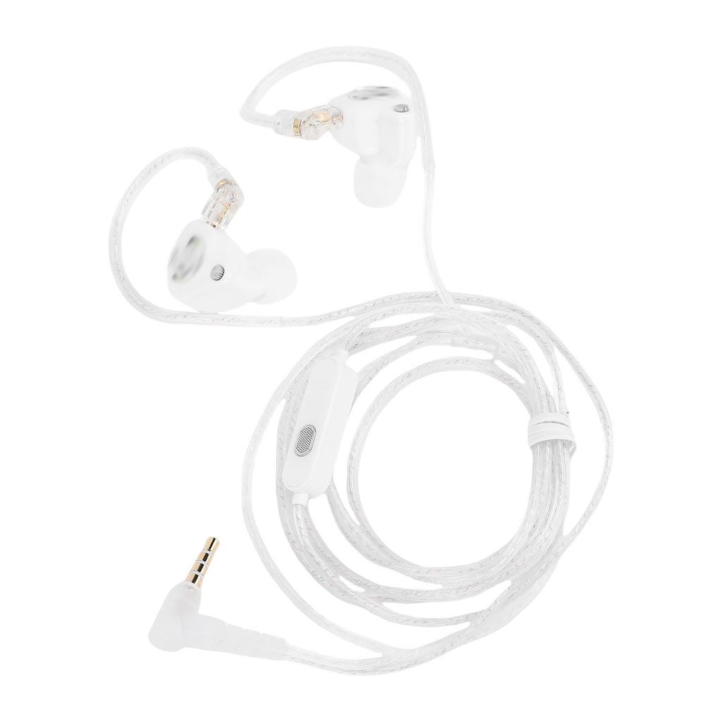3.5mm Wired Earbuds with Detachable 2Pin Cable HiFi Noise Cancelling Earphones Super Linear Driver Built In Microphone