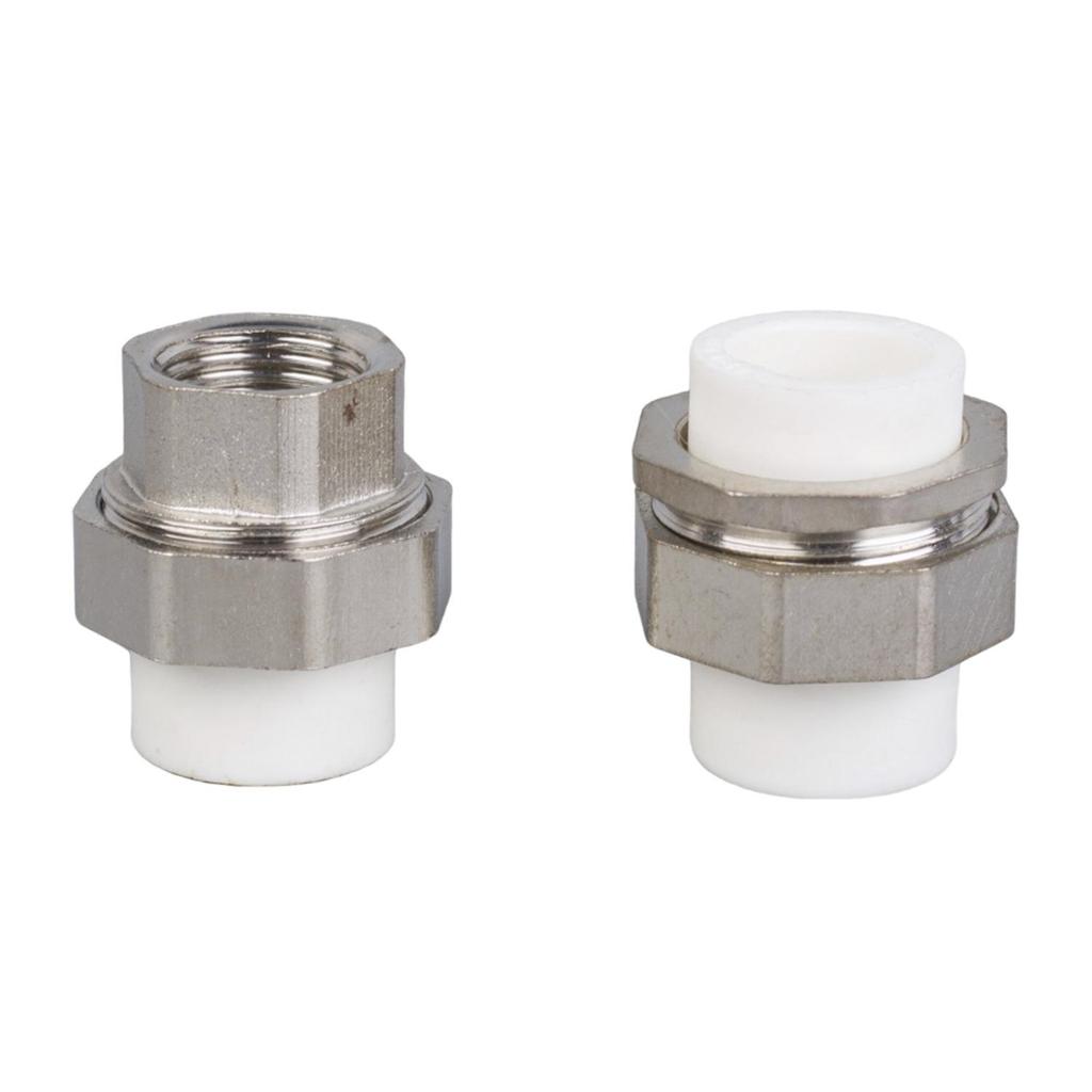 Raccord de soudure à chaud PPR Double Tête: Raccord de tuyau d'eau fileté mâle/femelle (1/2", 3/4", 1")