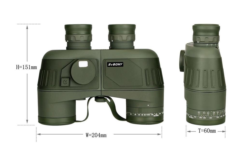 SVBONY SV27 7x Marine Navigation High IPX7 Binoculars with Adjustable Ideal for and Nature Observation Binoculars, 50mm, Telescope, Magnification,