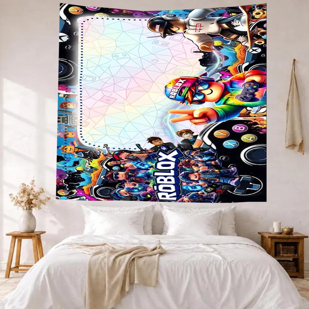 Roblox Wall Decor Tapestry Art For Pet Memorial Birthdaywedding Party Backdrop Family Gift