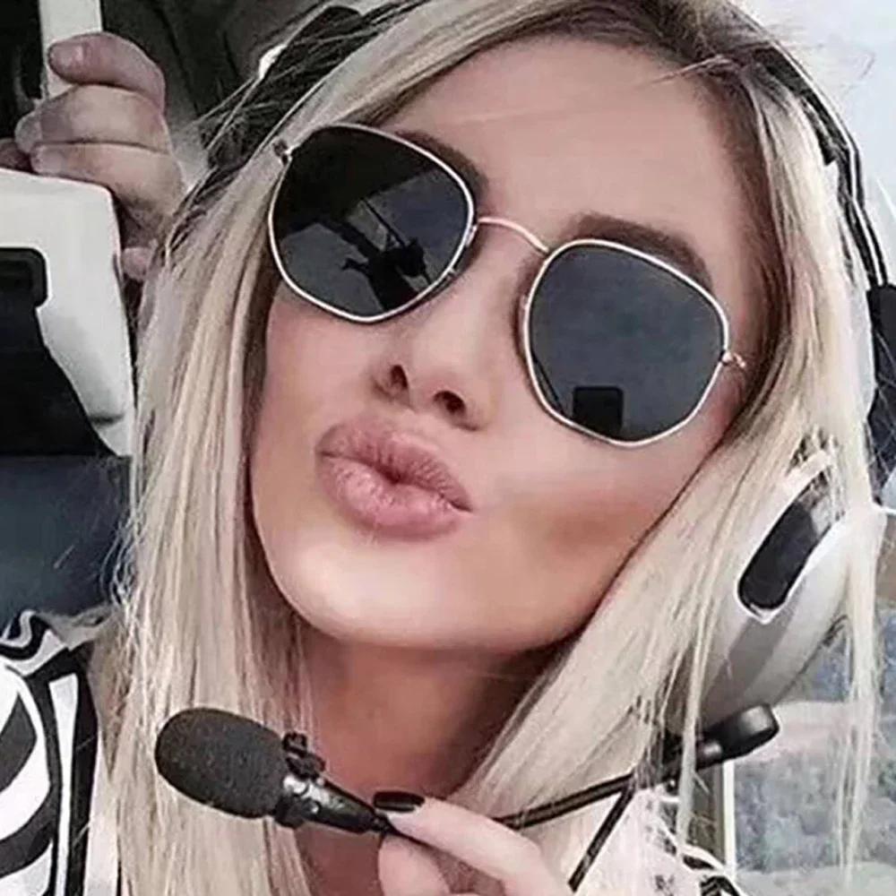 Metal Classic Vintage Women Sunglasses Luxury Brand Design Glasses Female Driving Eyewear Masculino
