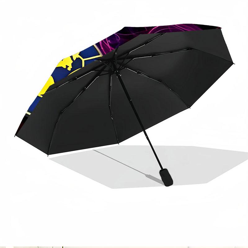 Club America Print Automatic Open Close Umbrella, Portable Foldable Umbrella, for Outdoor Commute Camping Trip, Ideal Birthday Gift