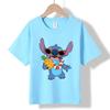 MC-46 MINISO 2026 Summer New Printed Cotton Round Neck T-shirt for Children Aged 1-16, Boys and Girls
