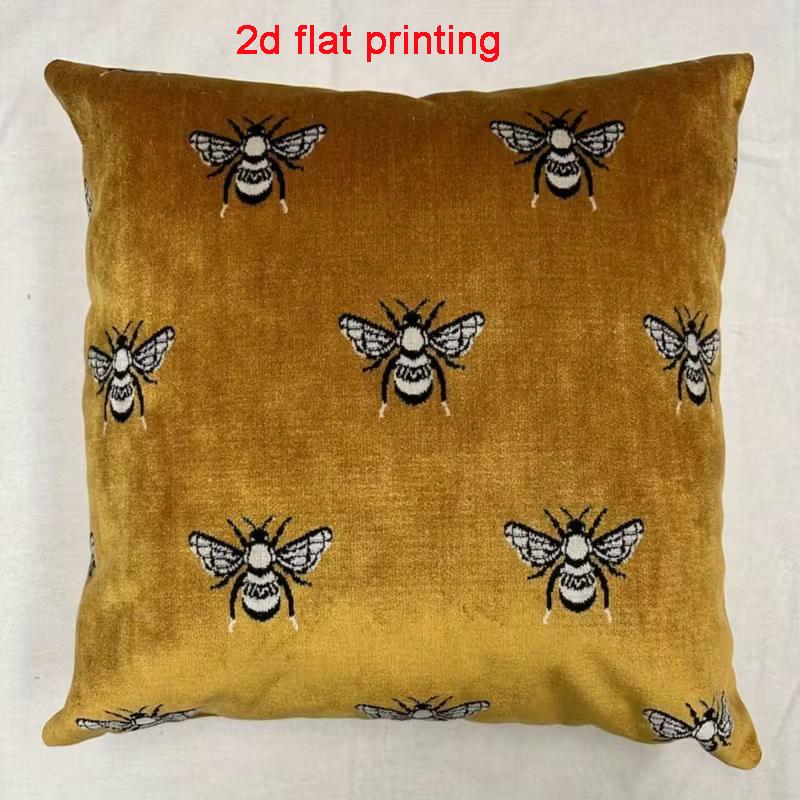 

Bee Pattern Cushion Cover Custom Pillow Cover Decorative Pillowcase Home Decor Throw Cushion Case Nordic Decoration Home Gift
