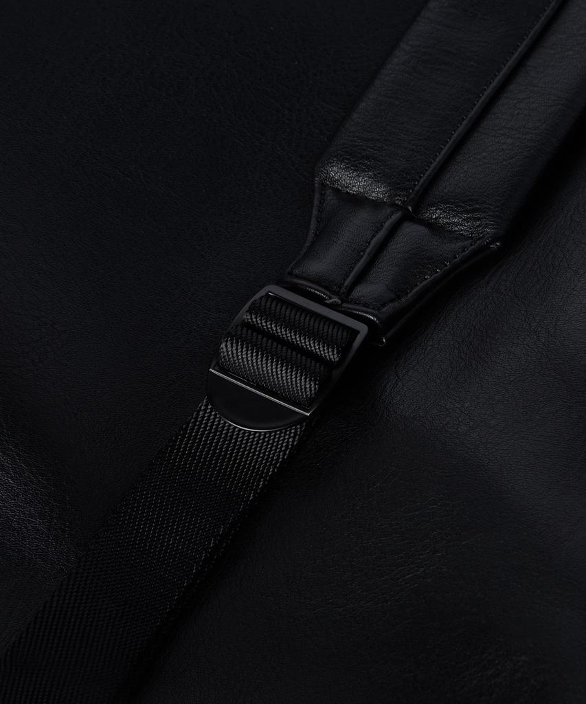 Musinsa Standard Synthetic Leather Backpack [Black]