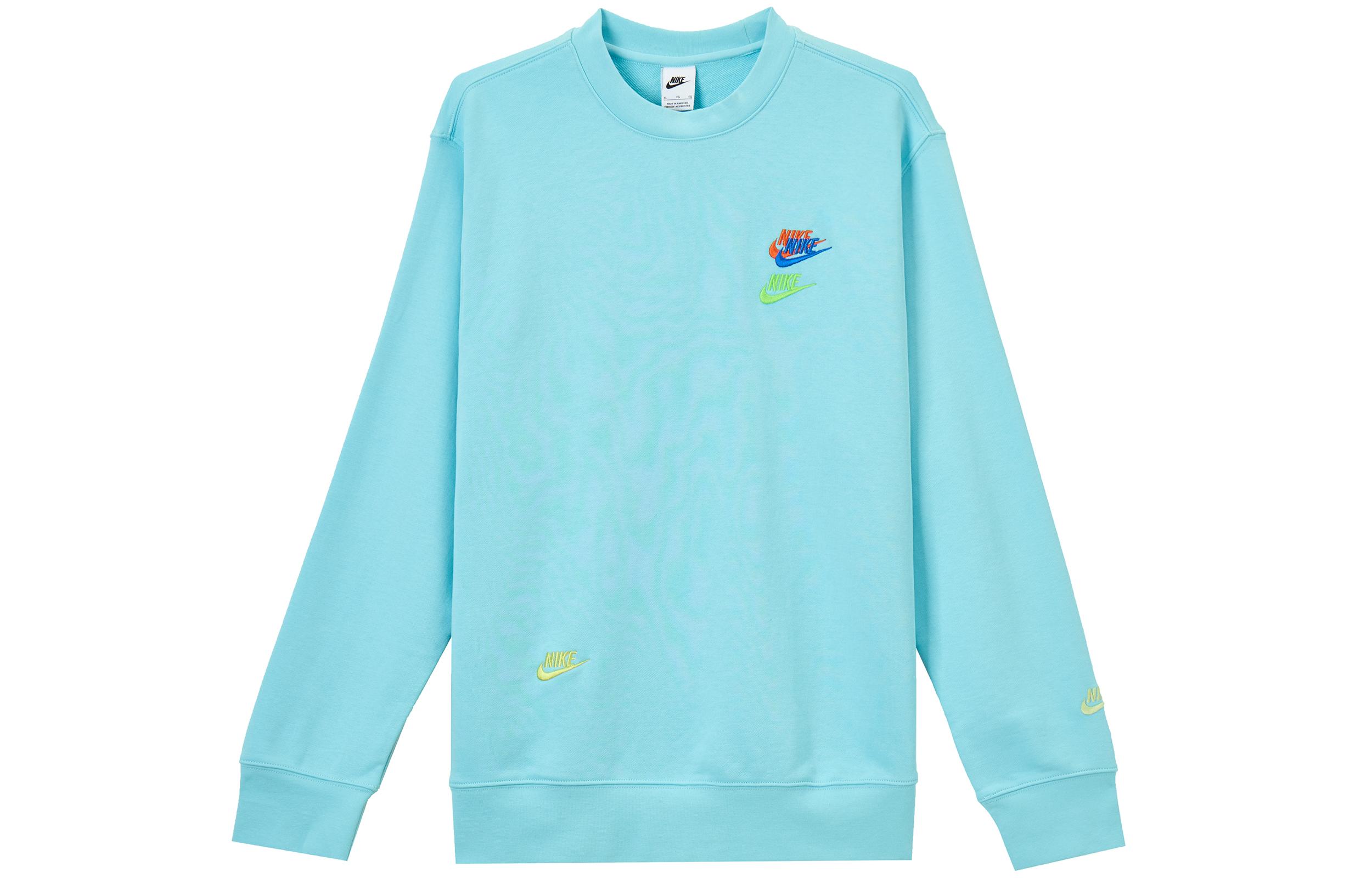 Nike Sweatshirts Unisex Blue Crew Neck Moderate Regular DJ6915-482 S
