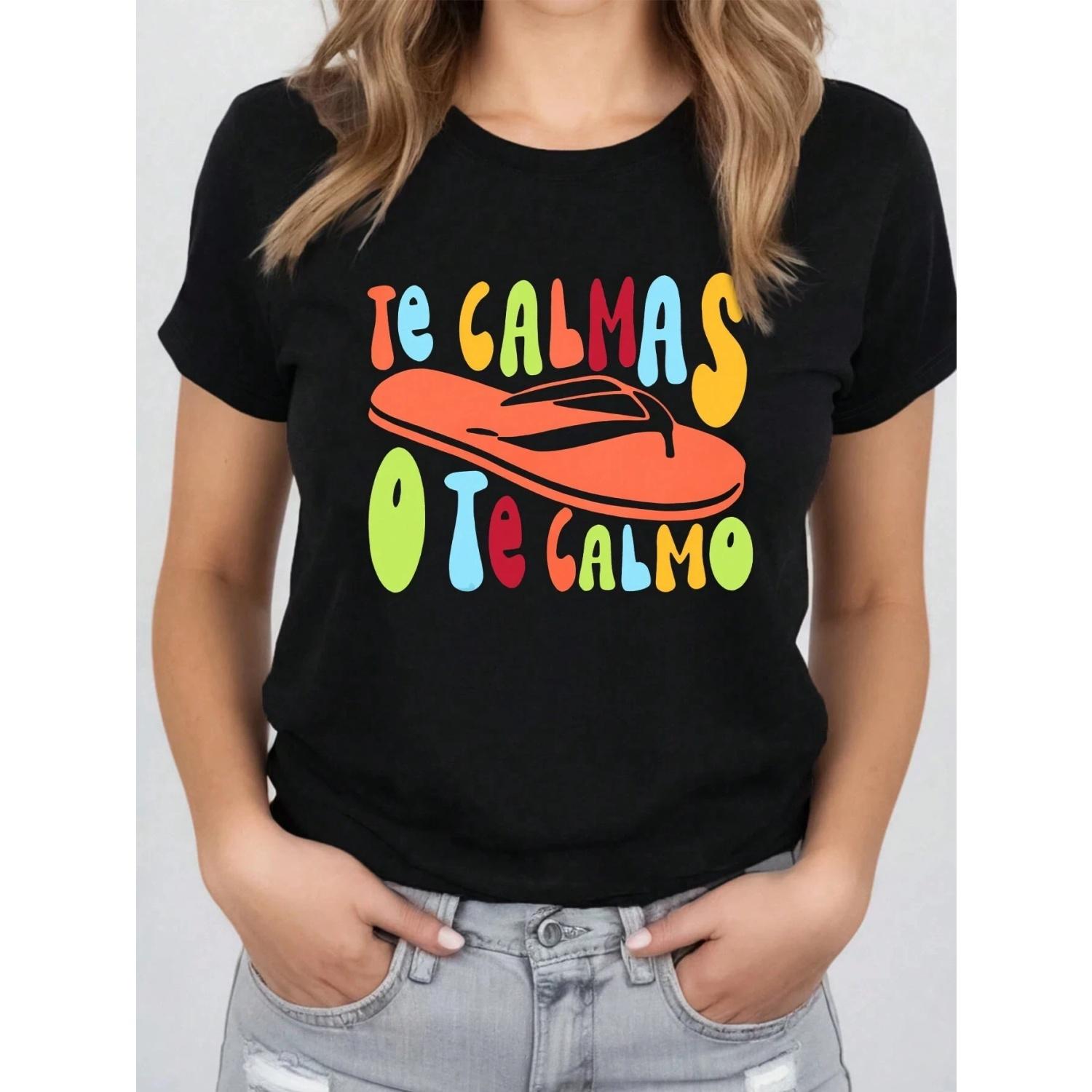 Funny Slippers Pattern Printing Tshirts Female Street Hip Hop T-Shirts Summer Breathable Clothes Casual Fashion T-Shirt Women S