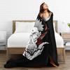Sukuna Blanket Anime Manga Flannel Funny Warm Throw Blankets for Coverlet Winter