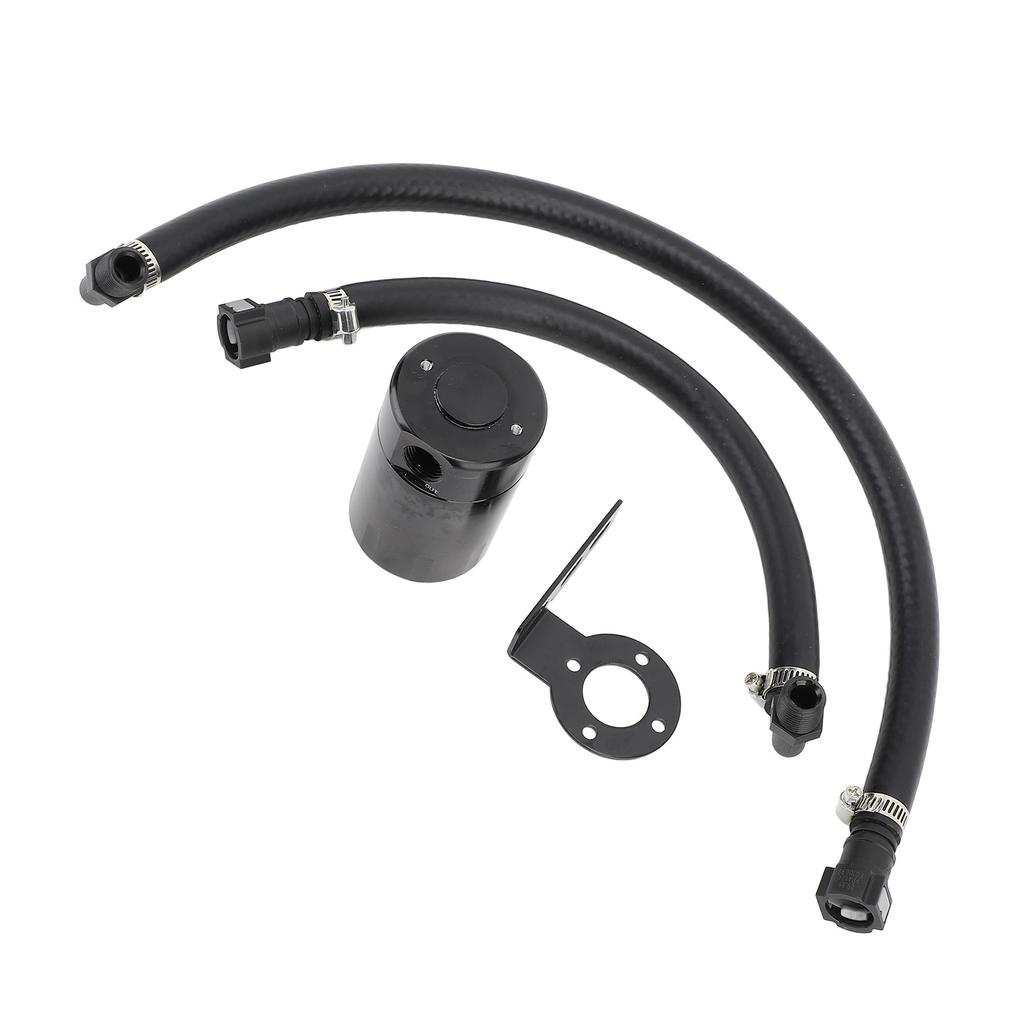 3OZ Oil Catch Can Fine Mesh Filter Air Oil Separator Catch Can Kit with Hose for 1500 5.3L 6.2L 2019‑2022