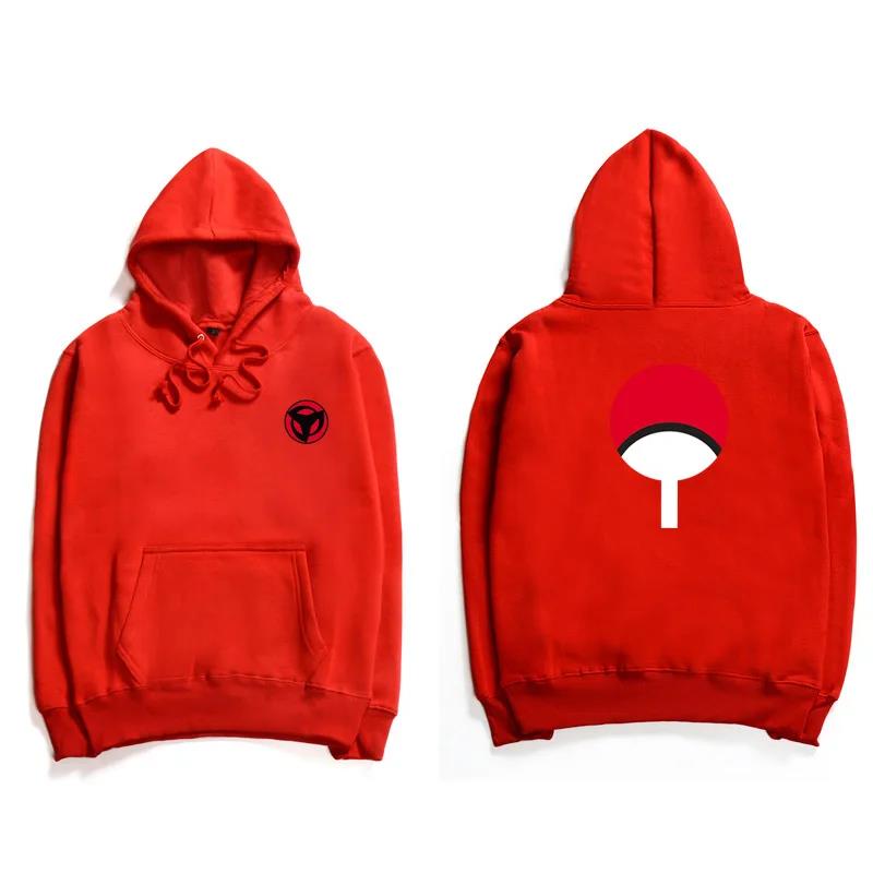 Módní ležérní mikina s kapucí pro muže, mikina s dlouhým rukávem a motivem Ninja Sasuke, pro páry, mikiny a svetry