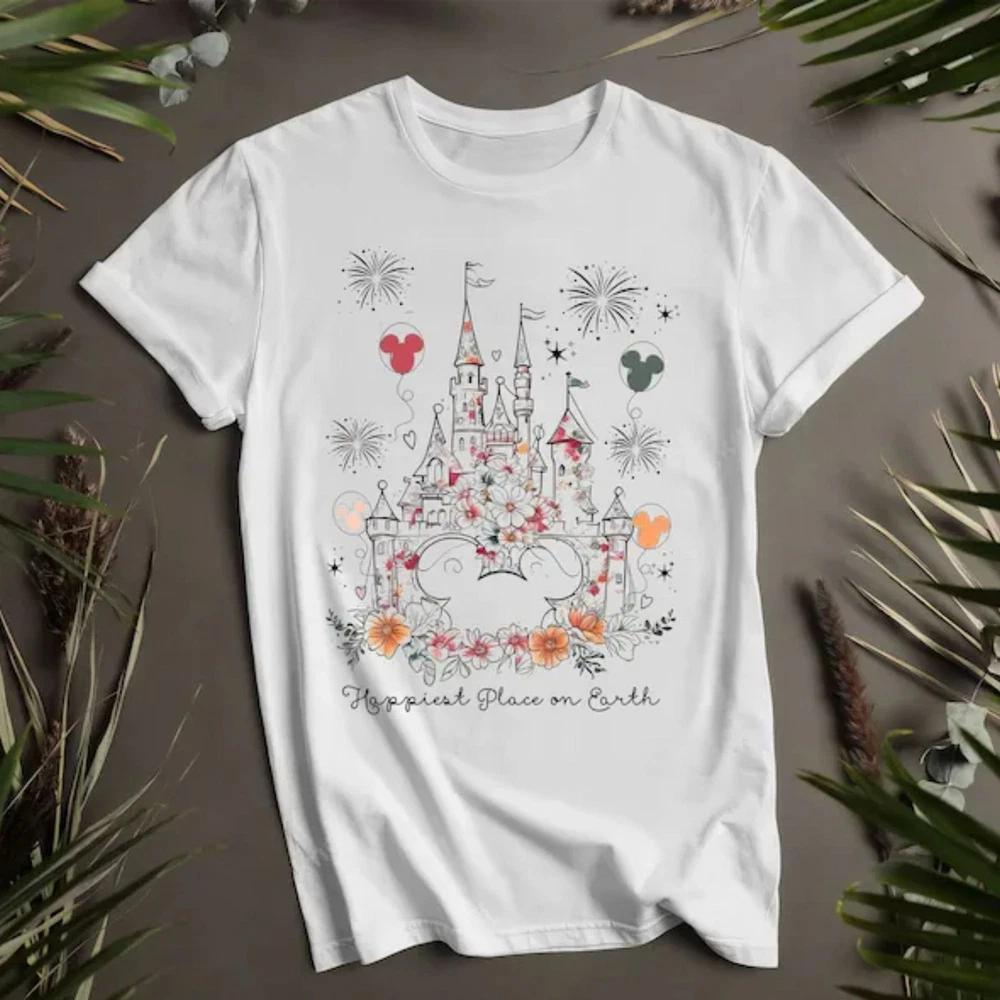 CASTLE CUTE WHITE T SHIRT GIFT FOR FAMILY S