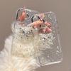 Diamentowy Motyl Brokatowy Różowy Przezroczysty Kropelkowy Pokrowiec na Telefon dla IPhone 16 Promax Moda 14 Damski 17