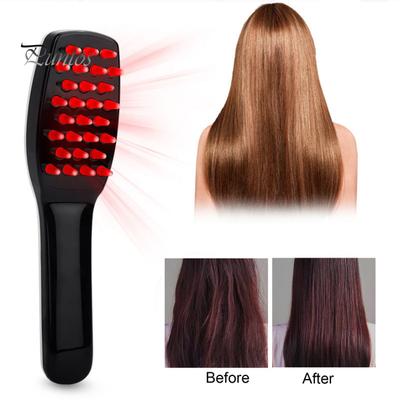 Electric Hair Growth Comb Professional Scalp Massager Red Blue Light Therapy Hair Loss Treatment Portable Electric Massage Brush for Thinning Hair