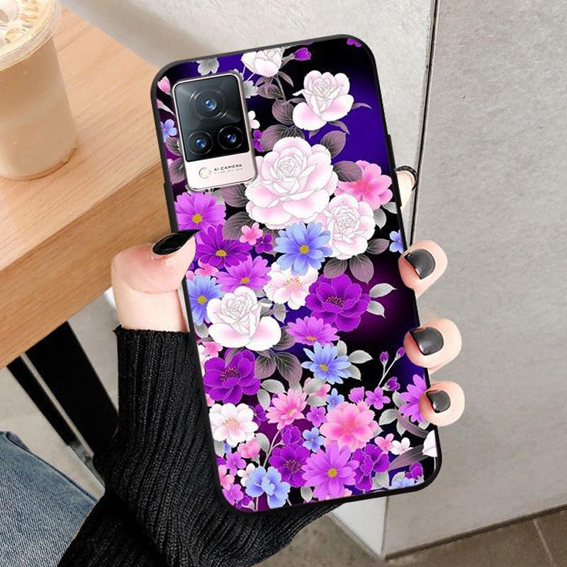 For Vivo V21 5G Case V2050 Silicone Soft Protective TPU Funda Cases for Vivo V21 4G Back Cover Bumper for VivoV21 V 21 5G V21E