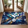 Tottenham Hotspur Design Crystal Velvet Rug Soft Decorative Mat for Bedroom Entrance