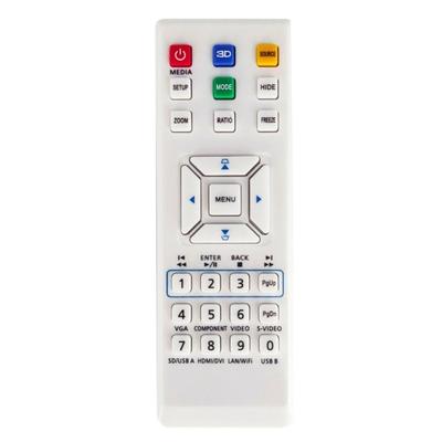 Replaced Remote Control Fit for X112/1120H/113 X113PH X1130P H5370BD Projector Remote Control Replacement White