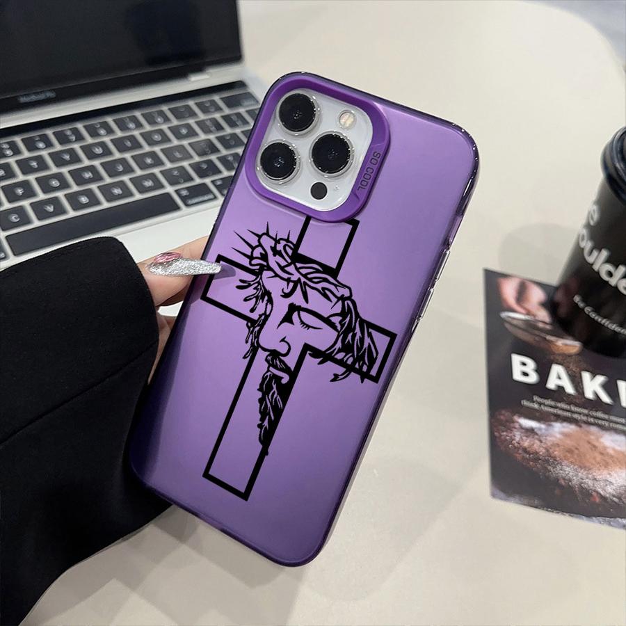 Cross Jesus Cover Case for iPhone 15 Plus 16Pro 14 Pro MAX 12 16 11 16e 13 13Pro