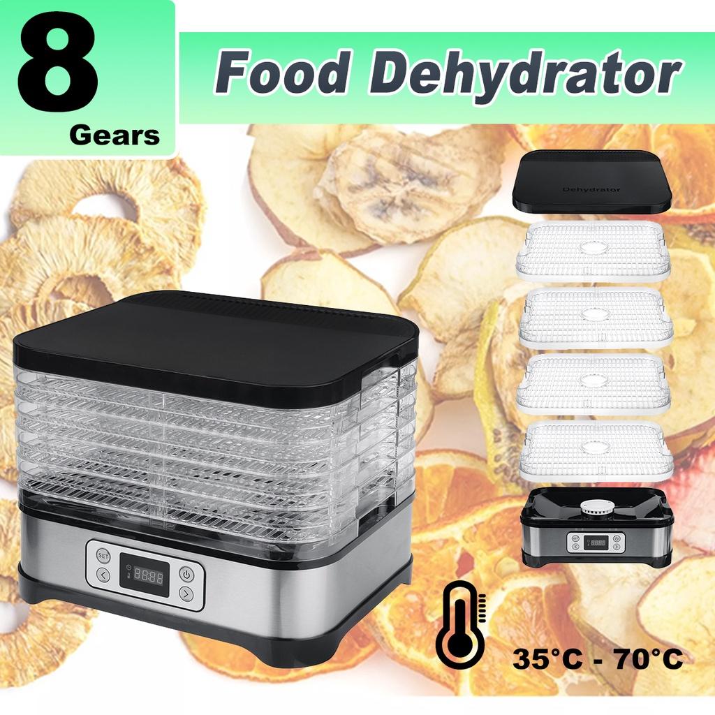 230W 5 Trays Food Dryer Dehydrator with Digital Timer and Temperature Control for Fruit Vegetable Meat Beef Jerky 220V