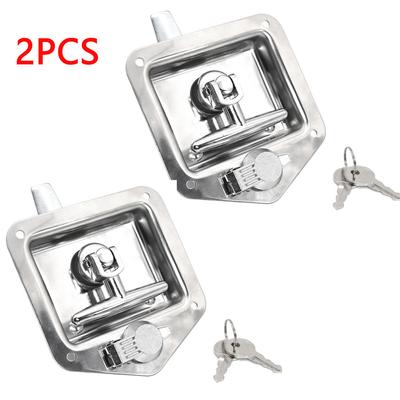 1Pc/2Pcs Stainless Steel RV Yacht Door Lock Accessories T-toolbox Lock for Caravan Truck RV Accessories Camper Trailer