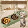 41.5*15.5cm High-Capacity Pet Feeder Bowl Set With Beveled Mouth Automatic Drinking Water Splash-Proof Cat Dog Food Bowl Feeder