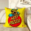 Food PPizzaHHut Cushion Cover Pillow Case Antidustmite Pillowcase Silky Short Plush Sofa Cushion Cover Hot