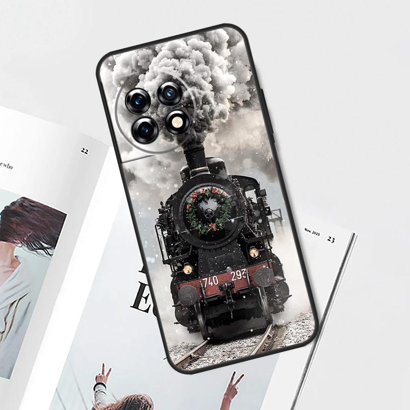 Train Steam Engine Case For OnePlus Nord 5 CE 2 3 4 Lite N20 N30 OnePlus 13T 13R 12R 9 10 Pro 11 12 13 15 Cover