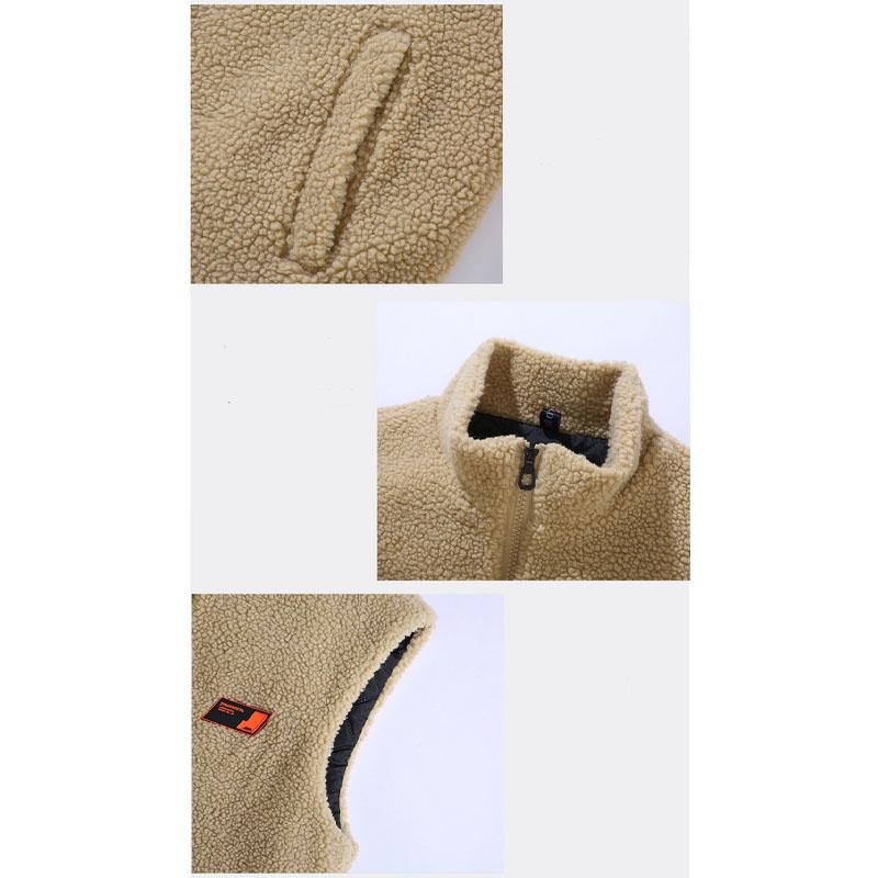 Men's Plus Size Lamb Velvet Vest Casual Plus Velvet Vest Plus Fat Oversized Cotton Vest 4XL-12XL