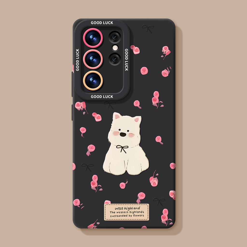 West Highland Mobile Phone Case Is Suitable for Samsung Galaxy S26 with Lanyard S25ultra High-value S24 Girls 23 Sets