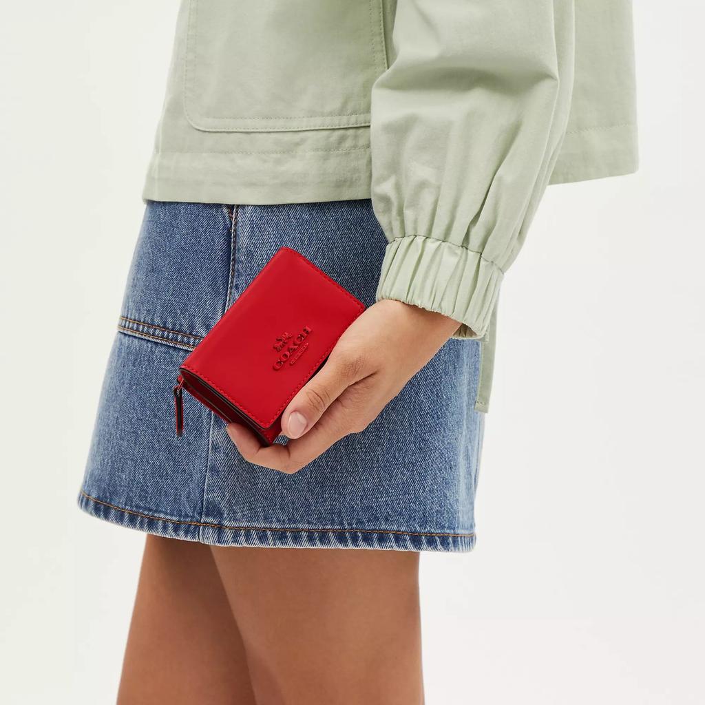 Coach Micro Wallet Silver Chalk