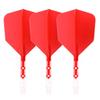 CUESOUL ROST T19 Integrated Flight Big Wing Shape - Red with White Ice Shaft, 3-Piece Set (CS-AK572M)