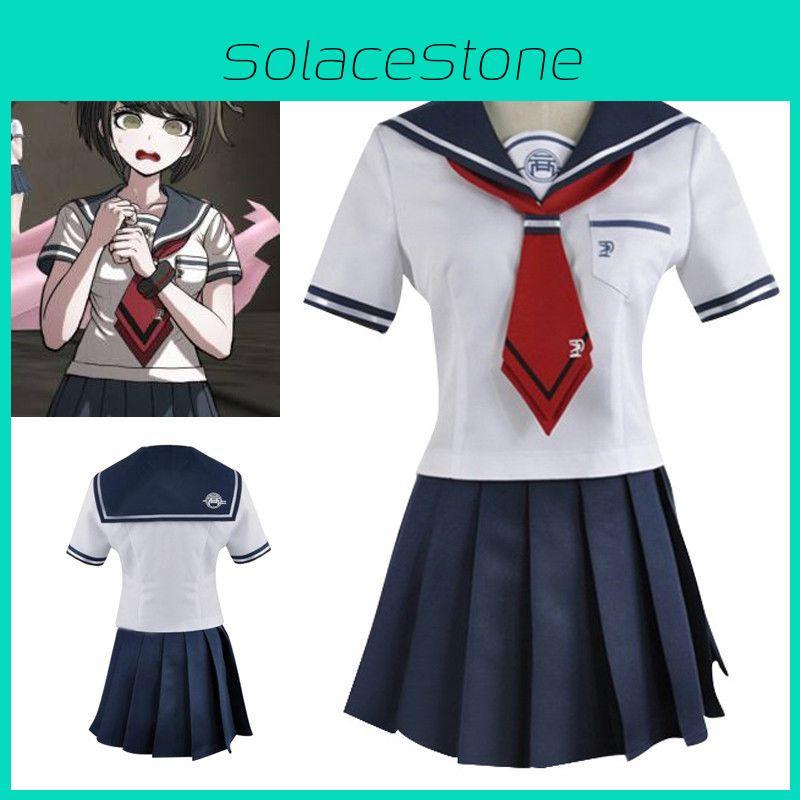Danganronpa Naegi Komaru Stylish And Comfortable Costume Uniform Skirt Set With Socks For Anime Fans