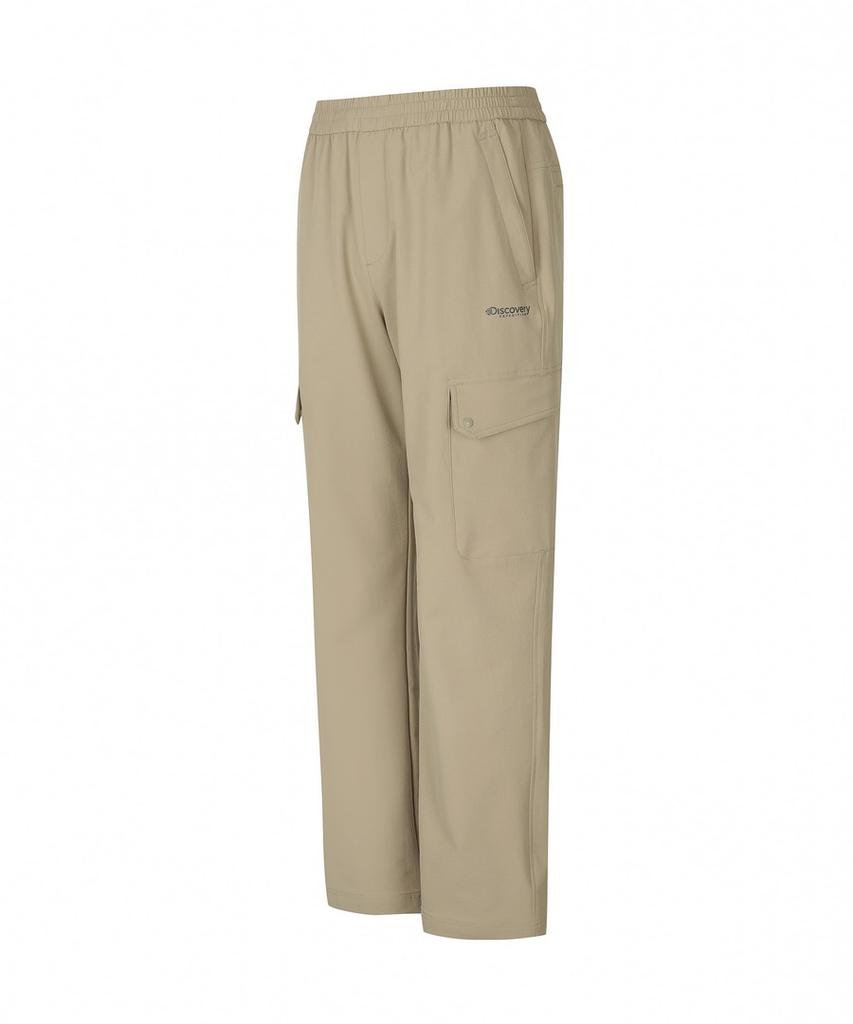 DISCOVERY EXPEDITION Men'S Prevona Woven Training Loose Tapered Cargo Pants (Beige)
