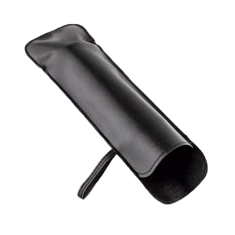 Black Pu Leather Umbrella Cover Case Portable Waterproof Umbrella Storage Pocket Water Absorbent Umbrella Bag Ultrafine